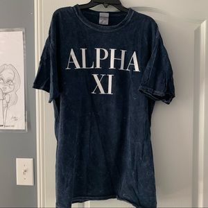 ALPHA XI DELTA NAVY SORORITY TEE